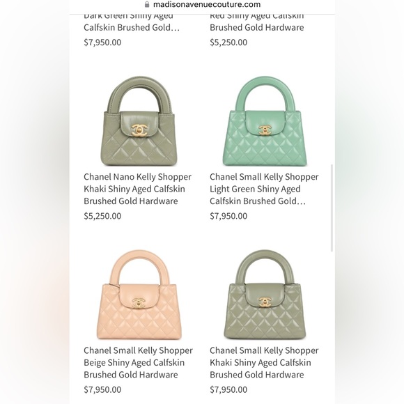 NWT Chanel Kelly Shopper Shiny Aged Calfskin Blue Box & Dust Bag - Giftable - Picture 4 of 11